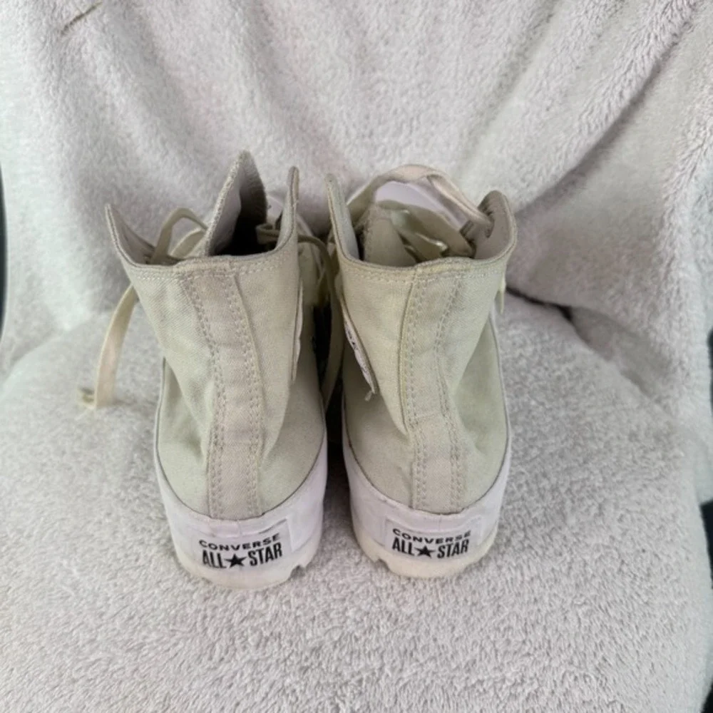 Converse Womens Chuck‎ Taylor All Star Lugged Sneaker Off White Hi Womens 8 - Picture 3 of 12